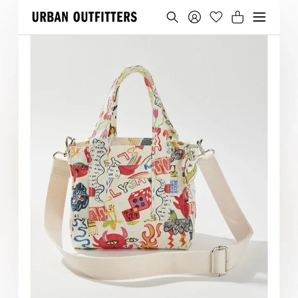 Urban Outfitters Holly simple Mini tote bag NWT - Picture 2 of 12